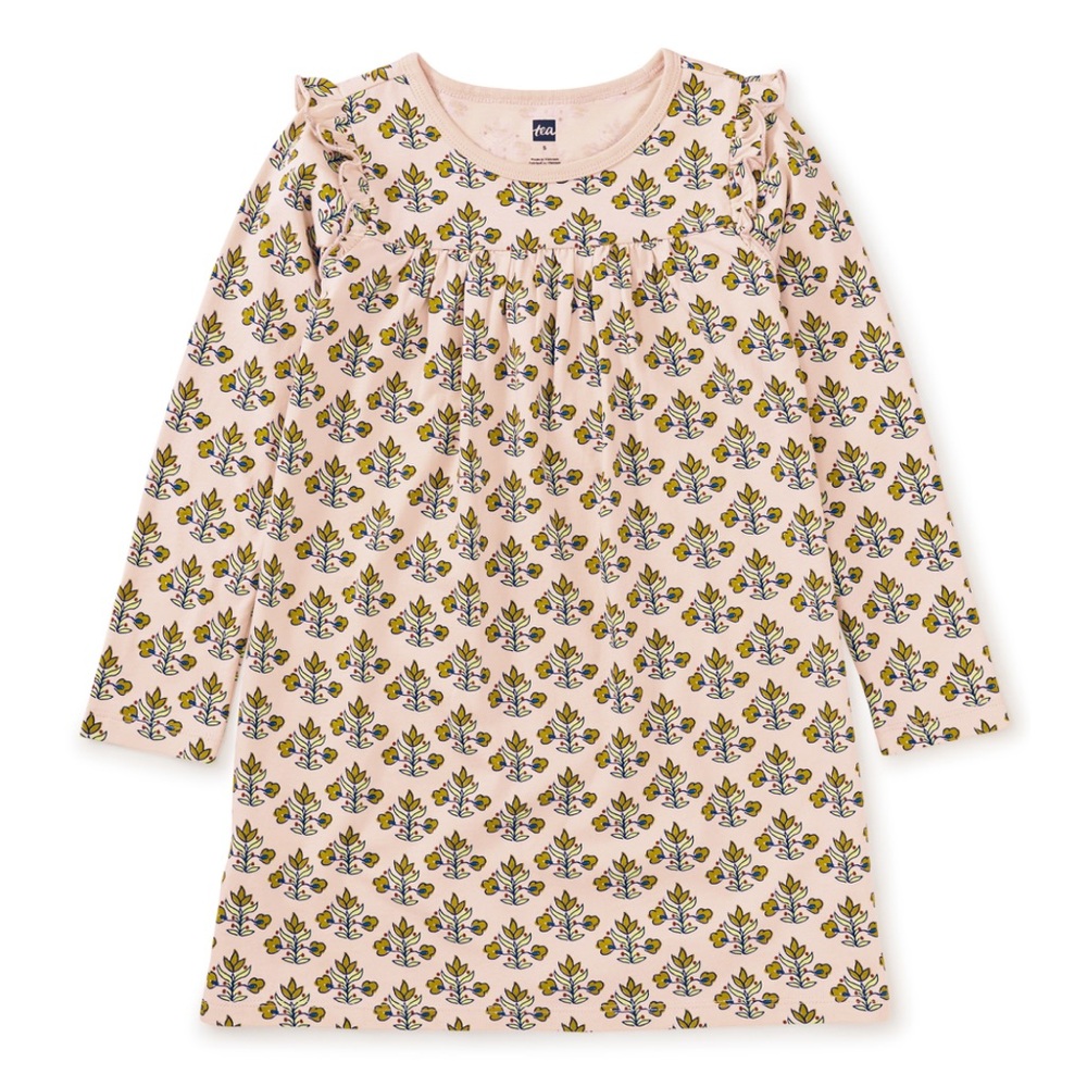 Tea Collection - Long Sleeve Mighty Mini Dress - Iznik Floral